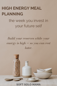 Read more about the article High Energy Meal Planning: The Week You Invest in Your Future Self